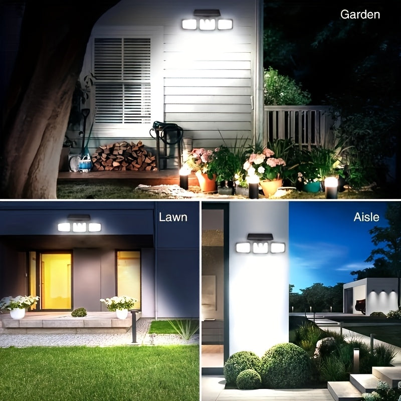 Solar Motion Sensor Outdoor Light with 74 LED
