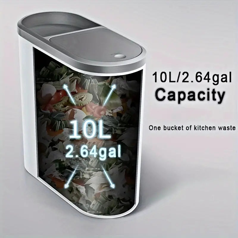 1pc Bathroom Trash Can with Lid