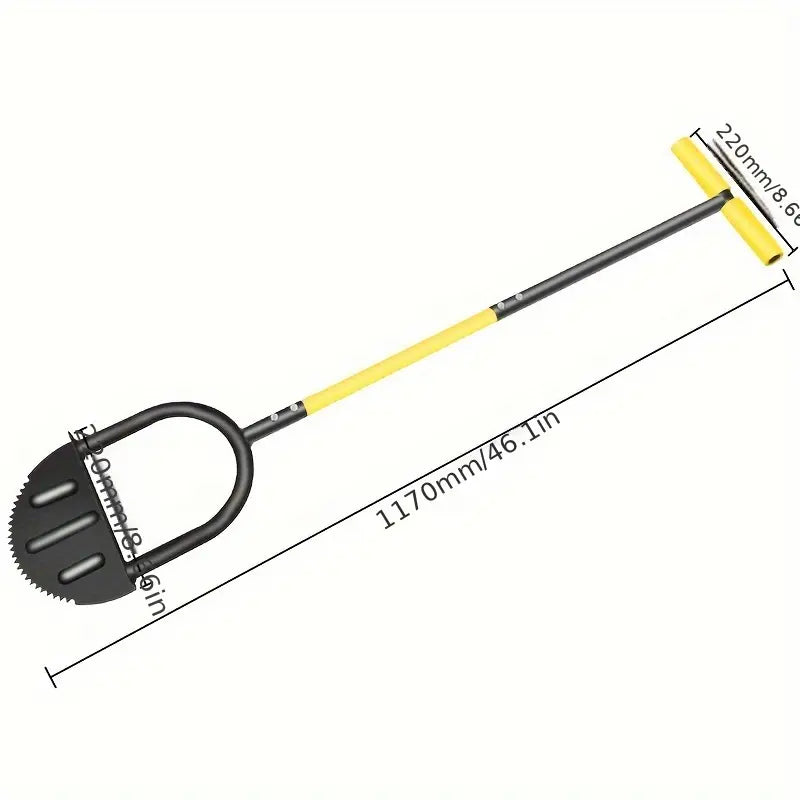Full Steel Stand Up Garden Edger: Efficient Lawn Trimming with T Grip