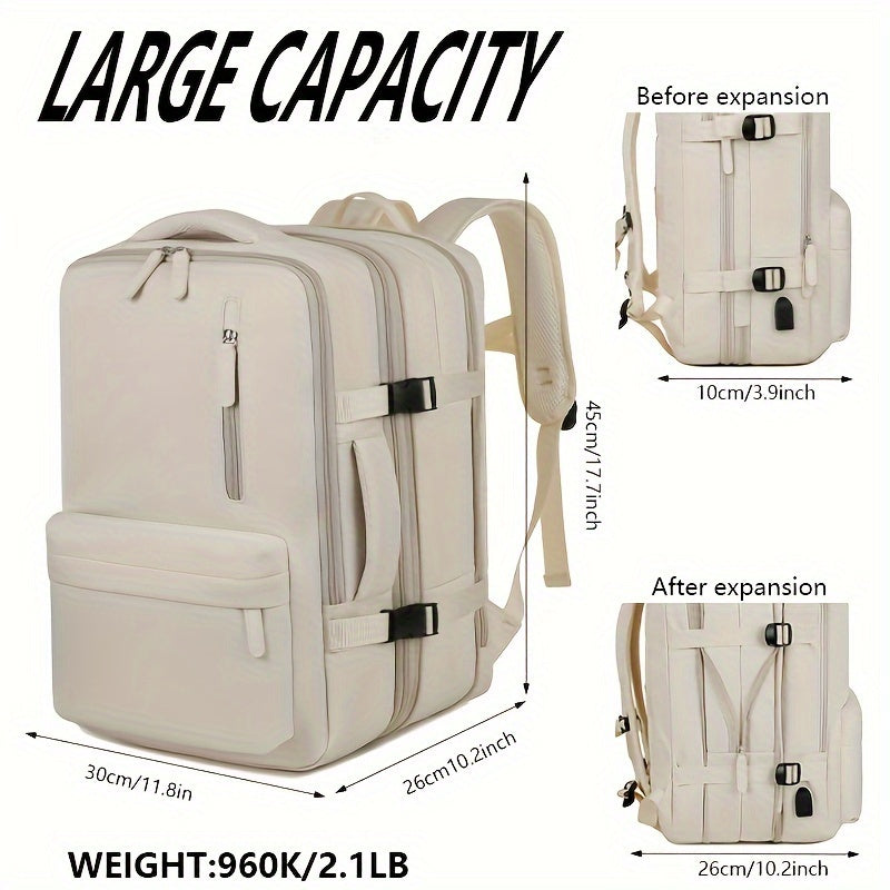Travel Backpack with Laptop Compartment and USB Port