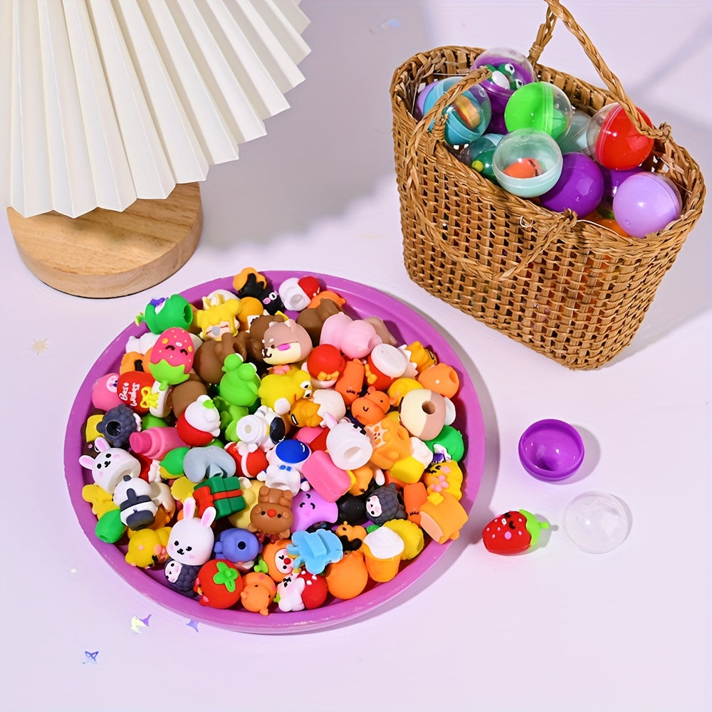 50Pcs Mini Dolls In Clear Capsules For Gumball Machines