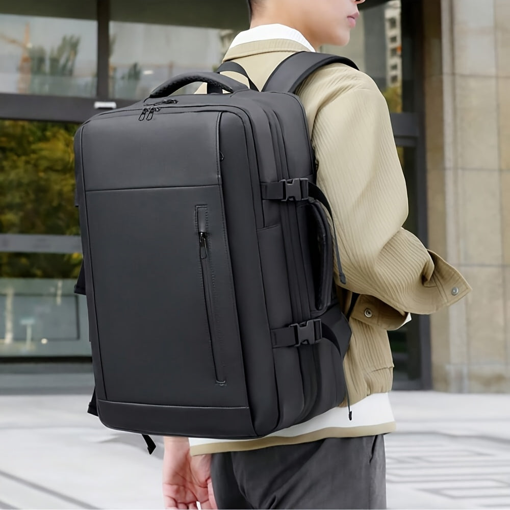 Men's Double-Shoulder Travel Bag with Password Lock