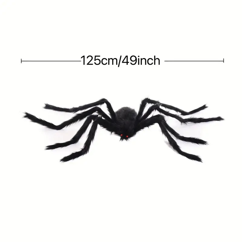 Double Trouble: Realistic Hairy Spider Duo for Halloween