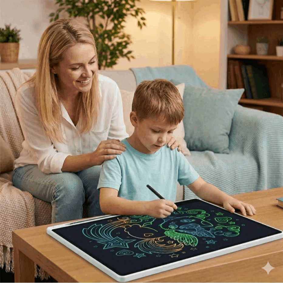 20-Inch LCD Writing Tablet – Rechargeable Kids Drawing Board & Learning Easel