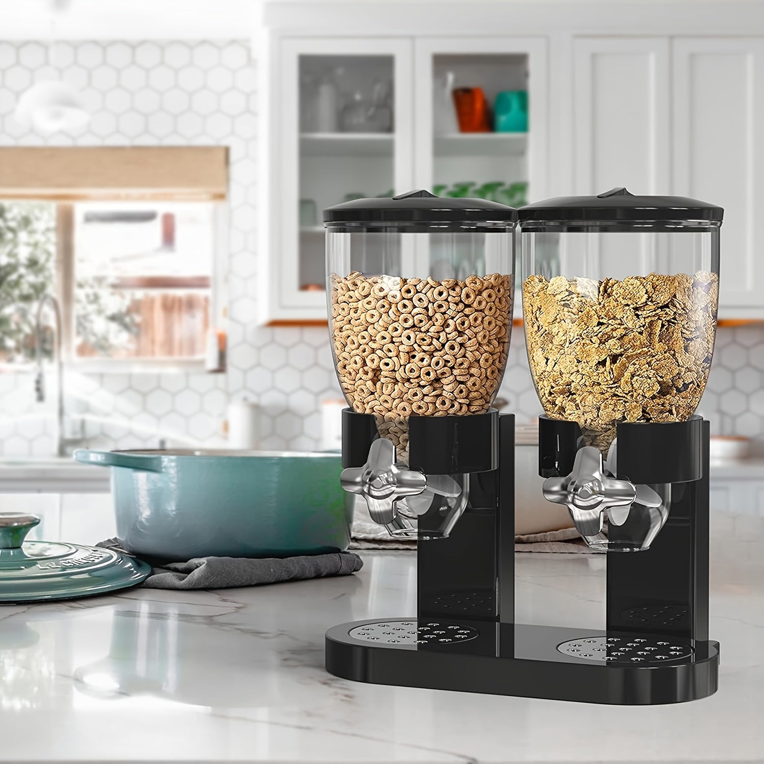 Dual-Control Large Capacity Food Dispenser (2 pcs)