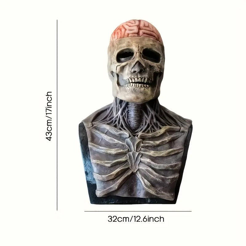 Men’s Latex Skull Gentleman Mask Halloween Costume