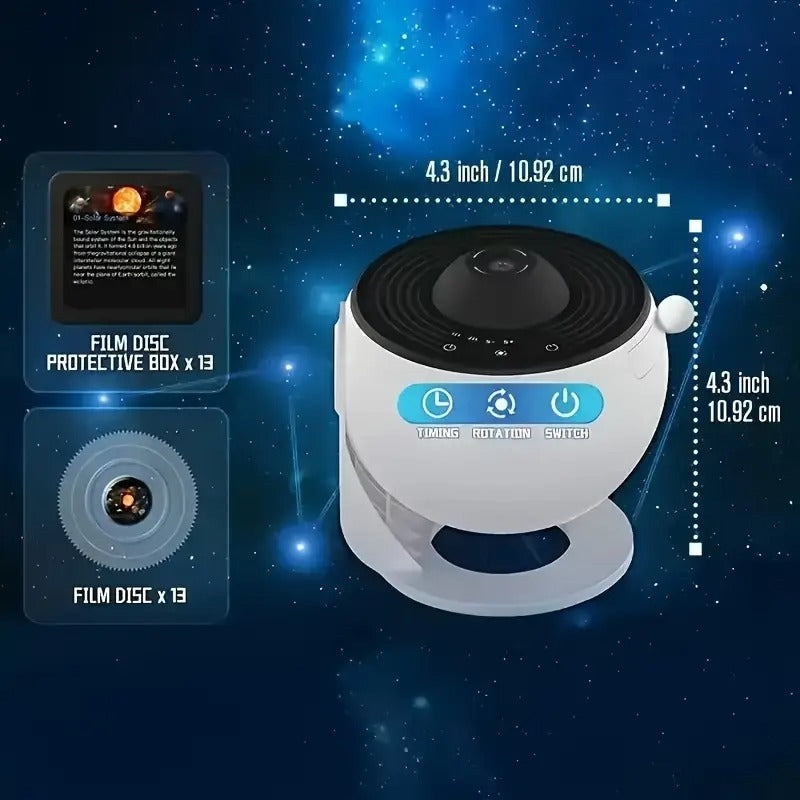 Galaxy Star Projector with 13 Discs USB