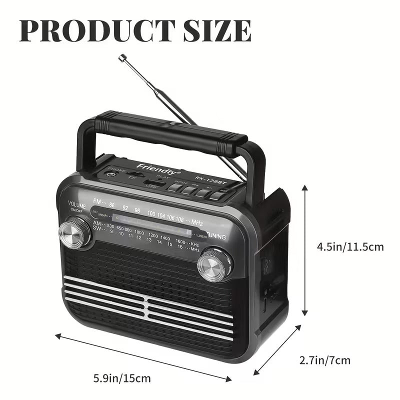 All-Band Radio with USB/BT/FM/AM/SW