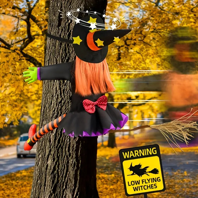 Halloween Witch Hanging Decor Outdoor Tree Climbing