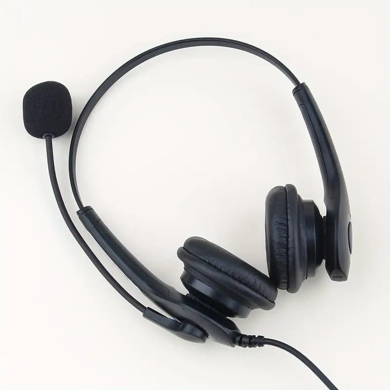 Wired Headset with Dual Noise Cancelling Mic for PC & Gaming