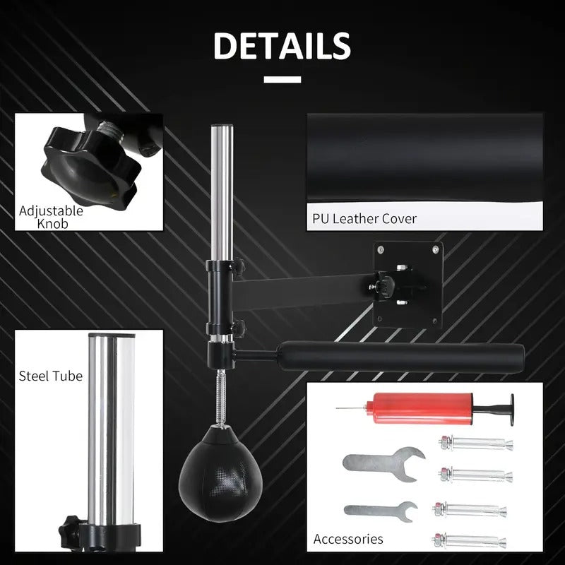 Wall-Mounted Adjustable Height Speed Bag Platform