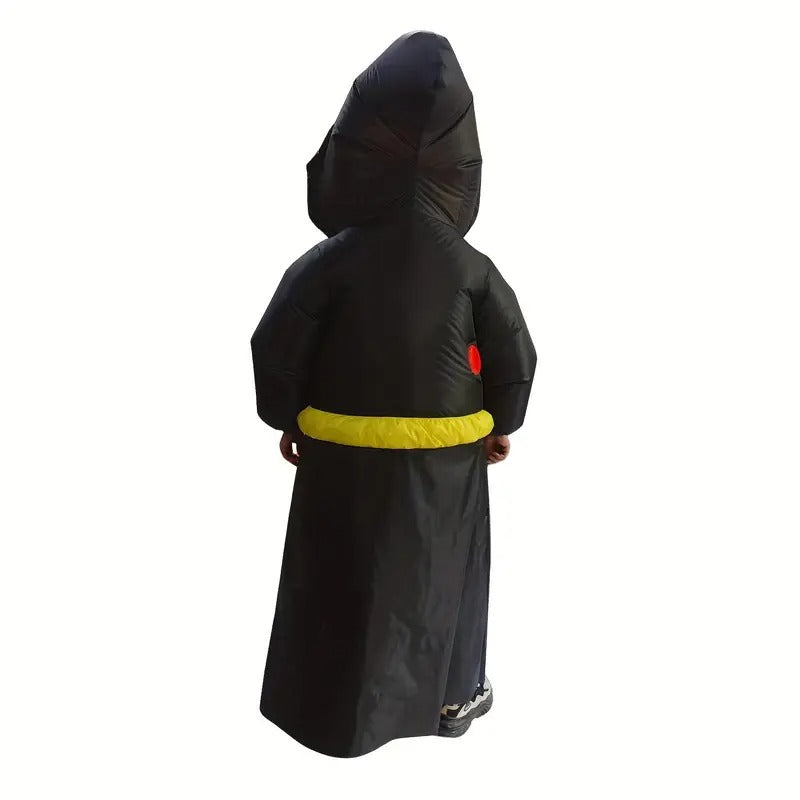 Pumpkin Wizard Costume with Glowing Eyes