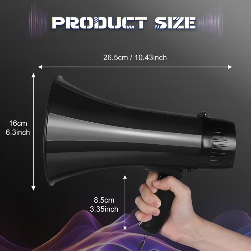 Power Amplifier Speaker with Siren and USB Recording