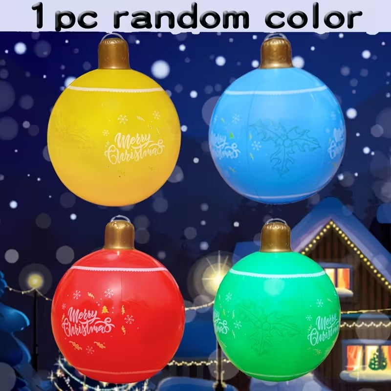 Inflatable Christmas Ball Decorations (4 Pack)