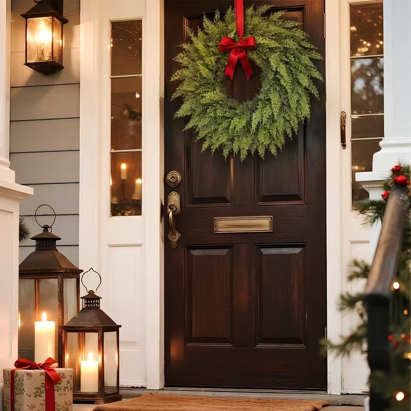 Artificial Pine Cypress Wreath Holiday Decor