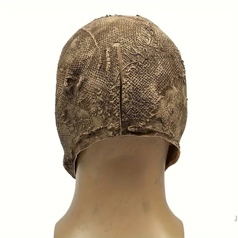 Halloween Scarecrow Skull Mask with Hat