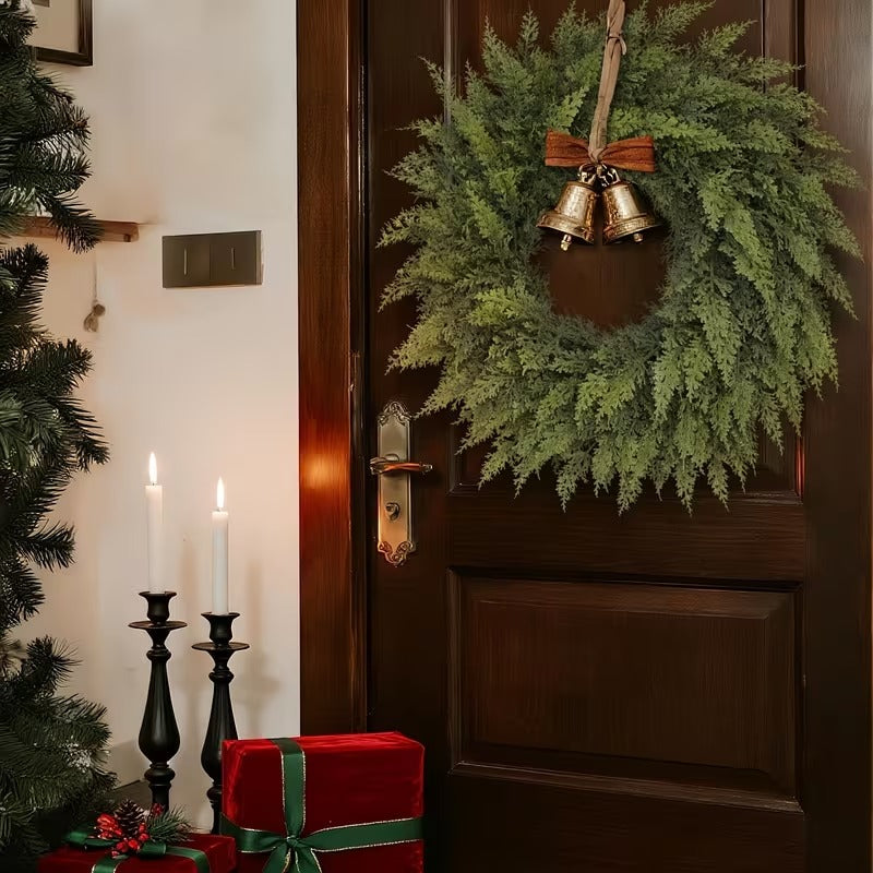 Artificial Pine Cypress Wreath Holiday Decor