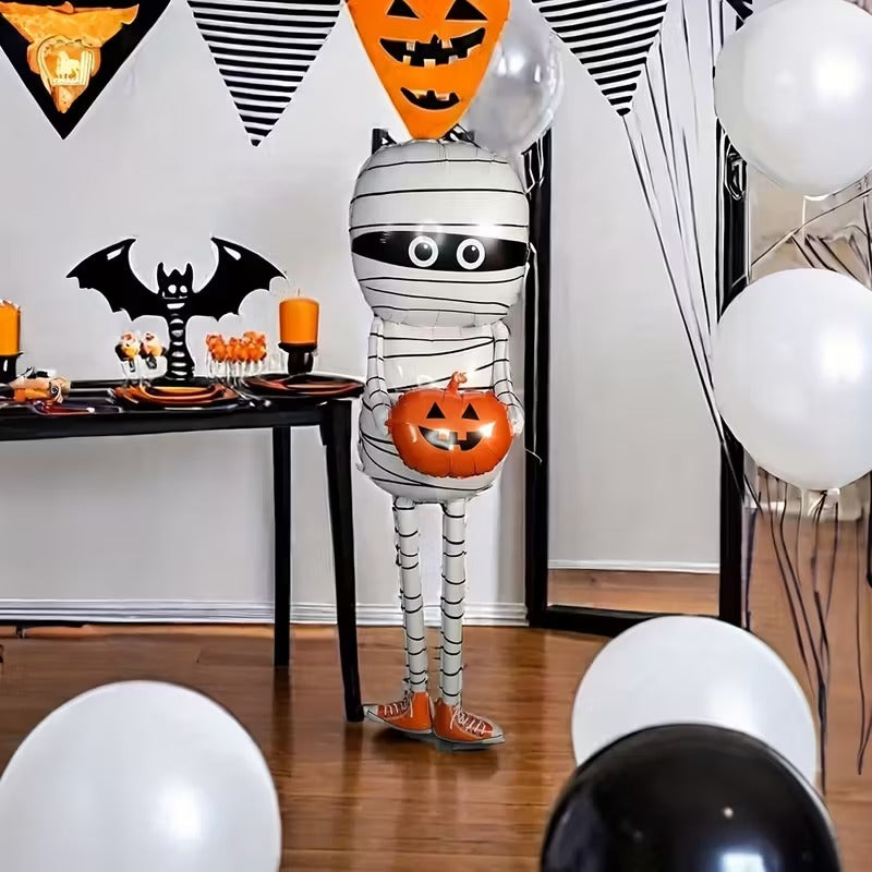 Mummy with Pumpkin Halloween Decoration