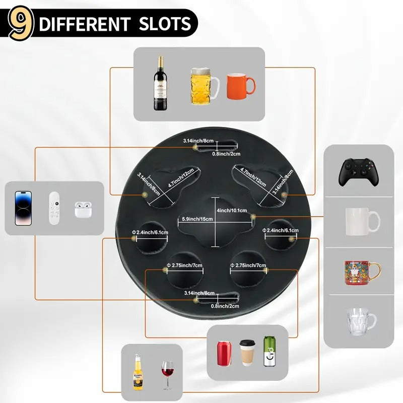 Couch Cup Holder Pillow Sofa Organizer Caddy Tray