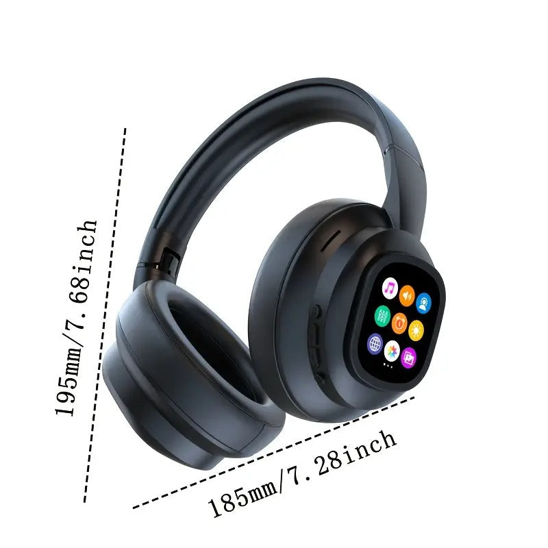 AI Translation Headphones LCD Touch Wireless Earbuds