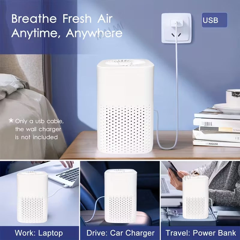 Air Purifier with HEPA & Carbon Filter for Home