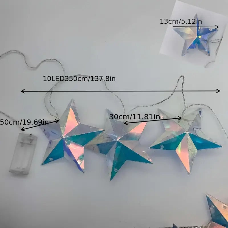 LED Star String Lights 10-Light Decorative String