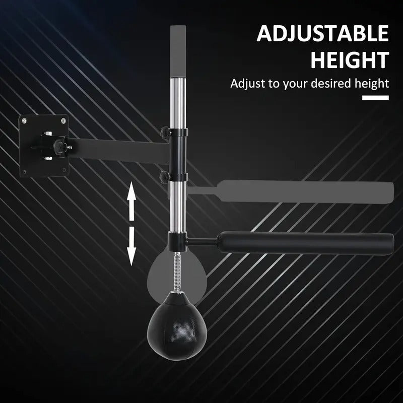 Wall-Mounted Adjustable Height Speed Bag Platform