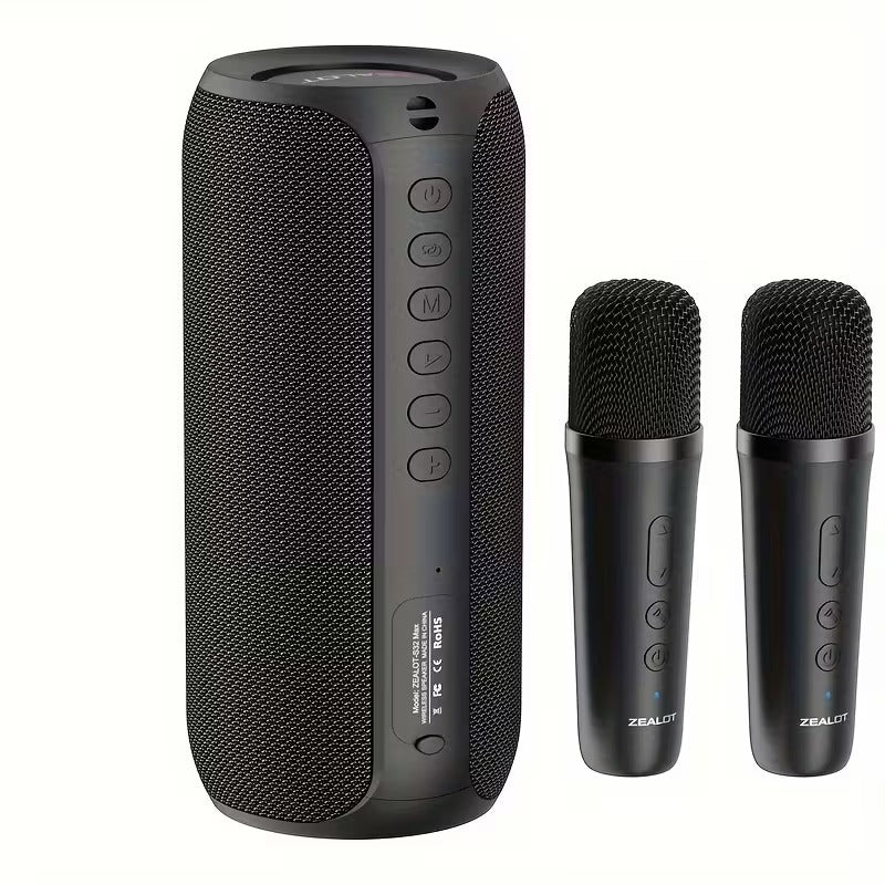 Wireless Speaker with Dual Pairing & 2 Microphones