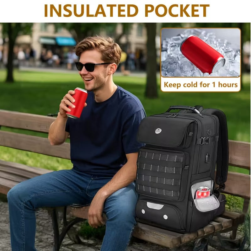 Expandable Travel Backpack with USB Charging Port