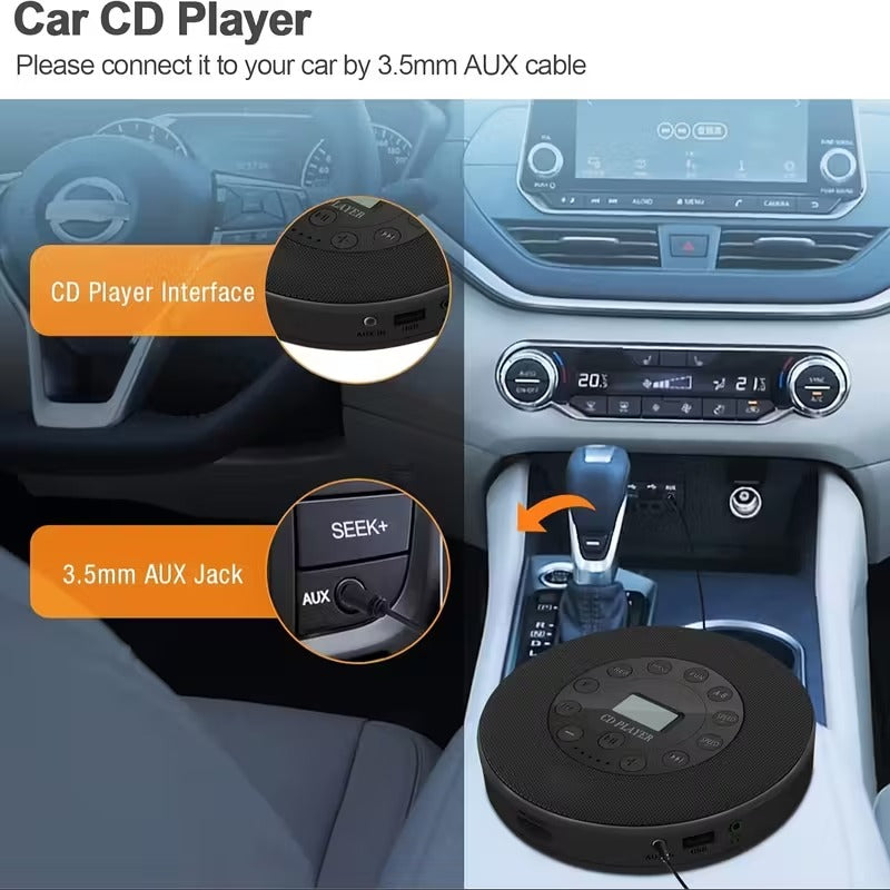 CD Player with Dual Stereo Speakers