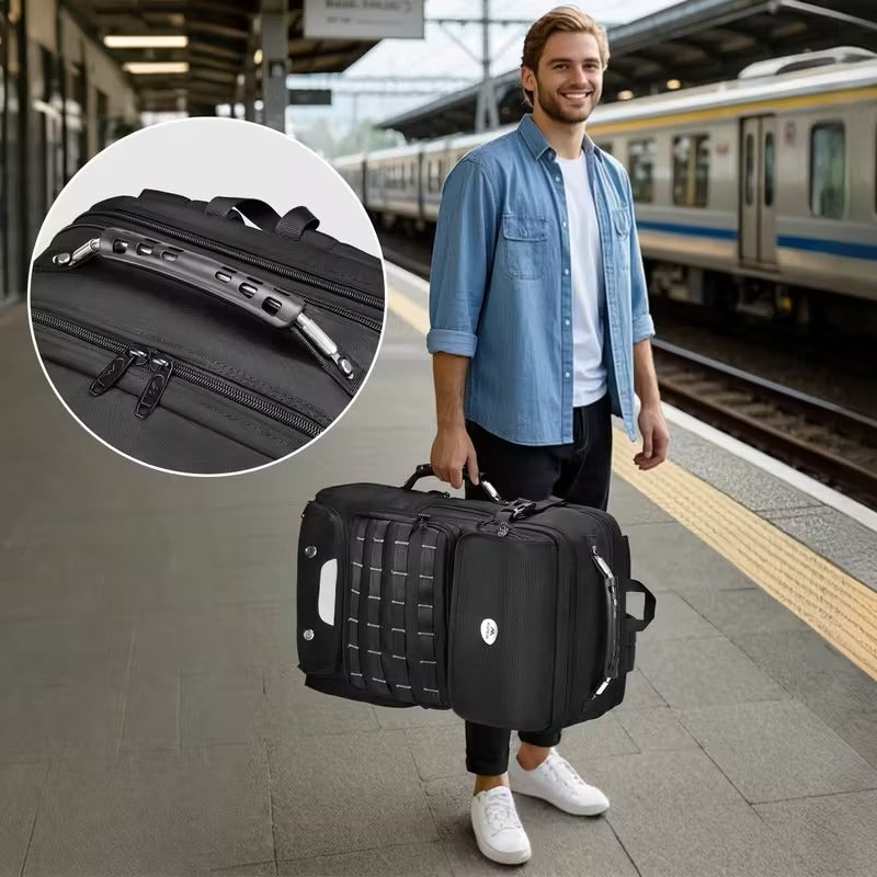Expandable Travel Backpack with USB Charging Port