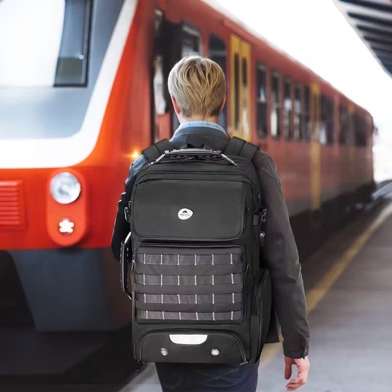 Expandable Travel Backpack with USB Charging Port