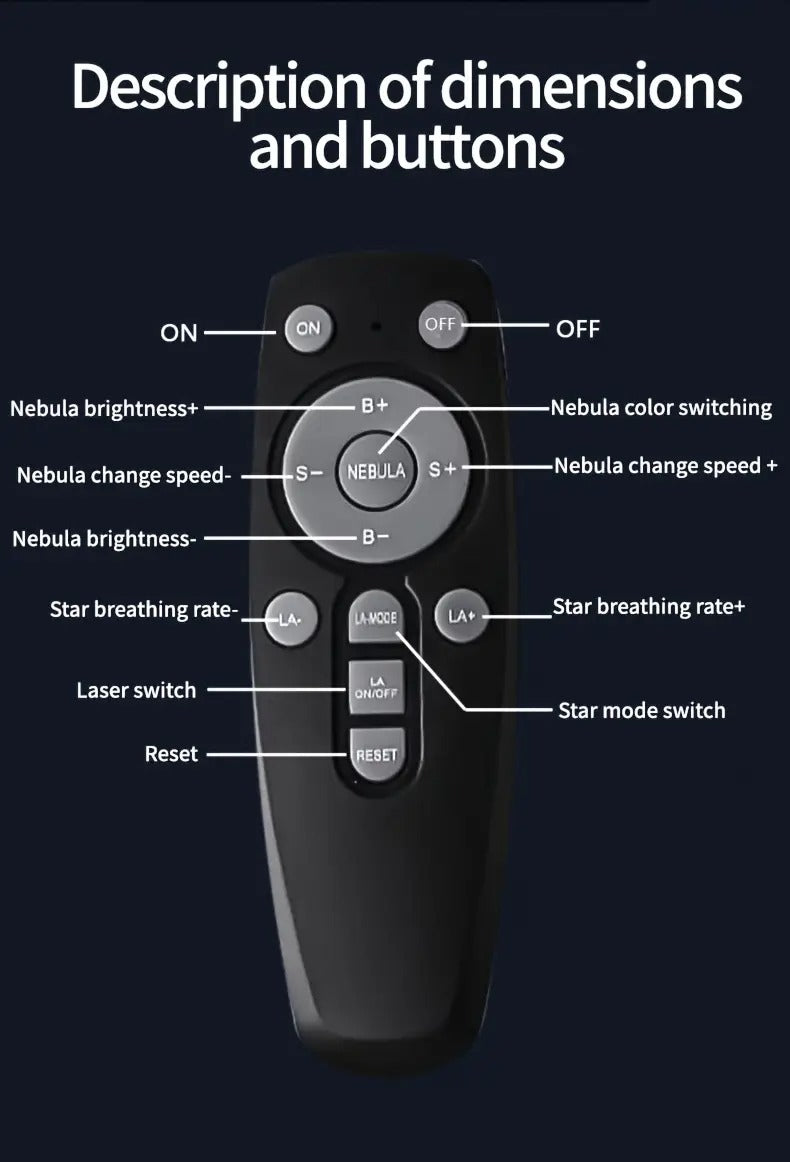 Astronaut Starry Sky Projector Galaxy LED Night Light