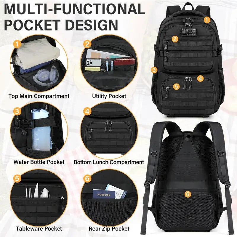 Travel Backpack for Men with Laptop Compartment