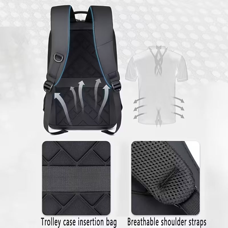 Large Capacity Waterproof Laptop Backpack Travel Bag