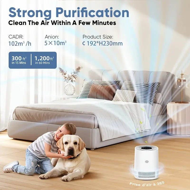 HEPA 13 Air Purifier Home USB 1200