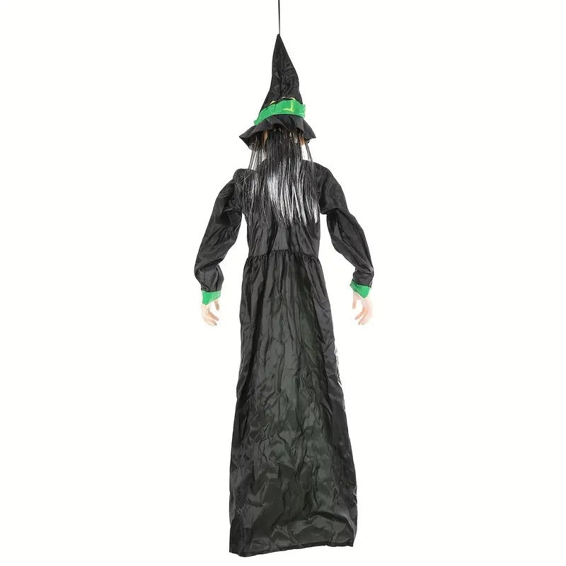Voice-Activated Hanging Ghost Prop with Sound and Light