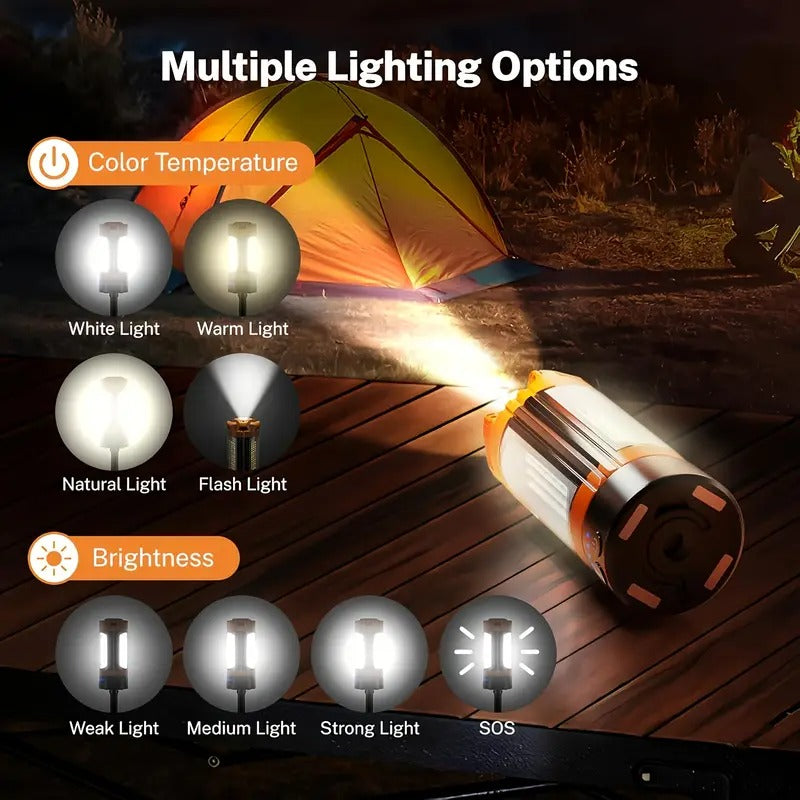 Rechargeable Work Light with Stand Portable Camping Lamp
