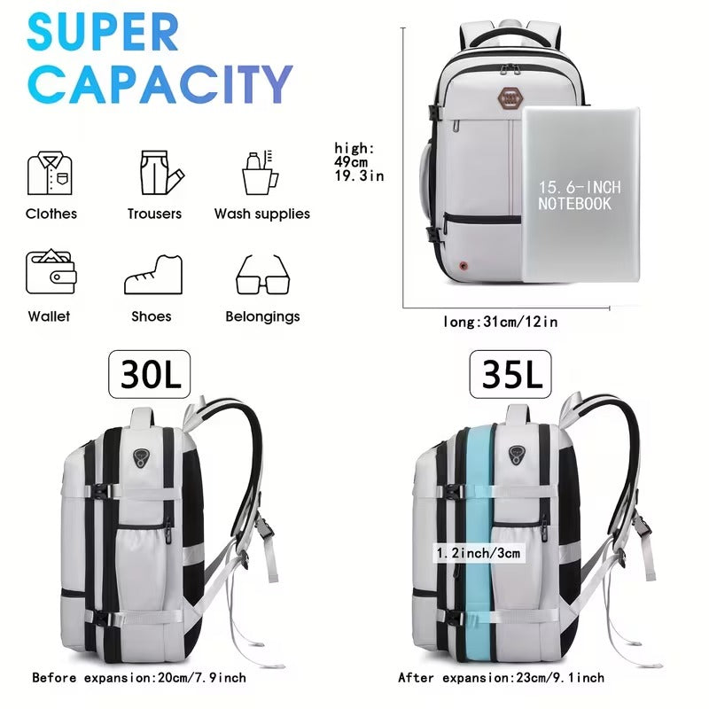 Laptop Travel Backpack with Trolley Sleeve