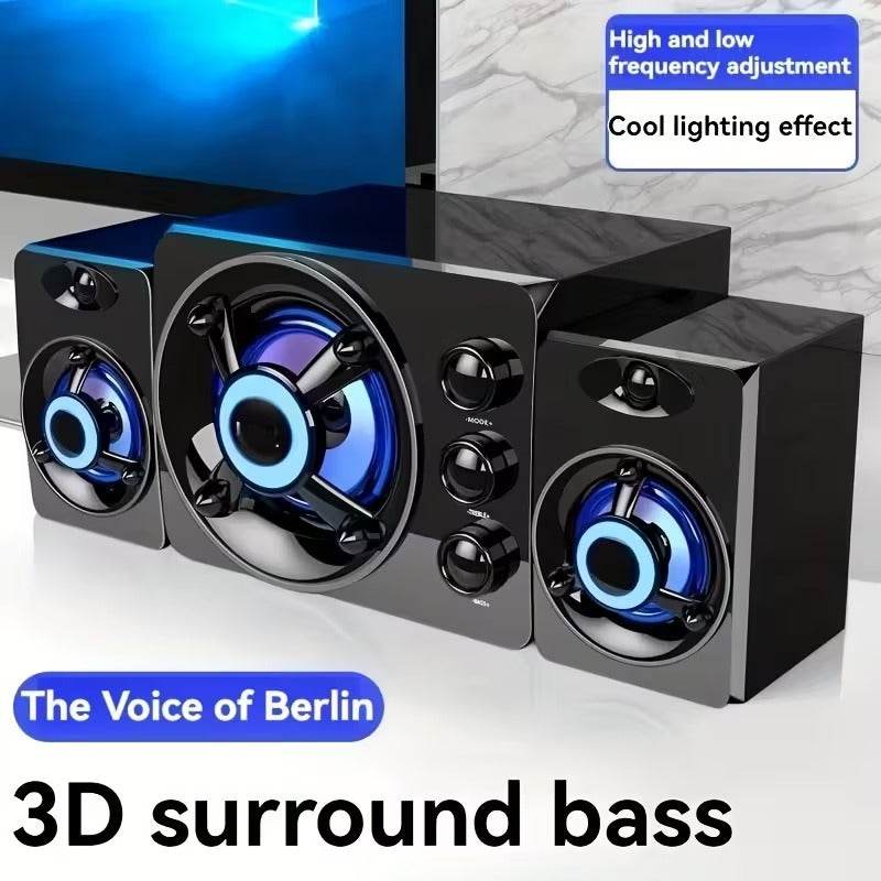 Wireless Speaker 2.1 Channel USB Bass Sound System