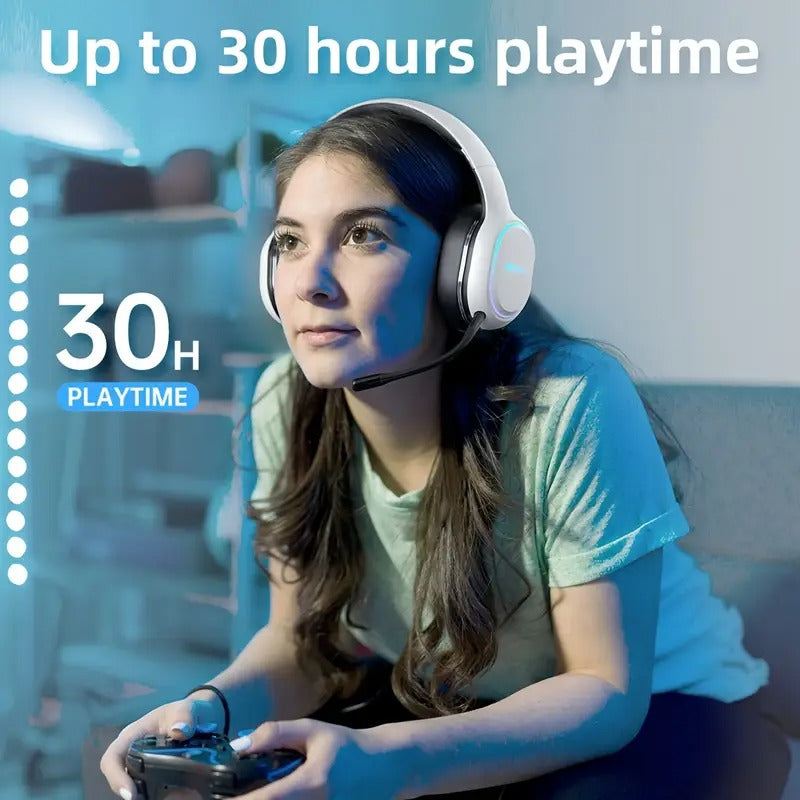 Pro Wireless Gaming Headset with Detachable Microphone