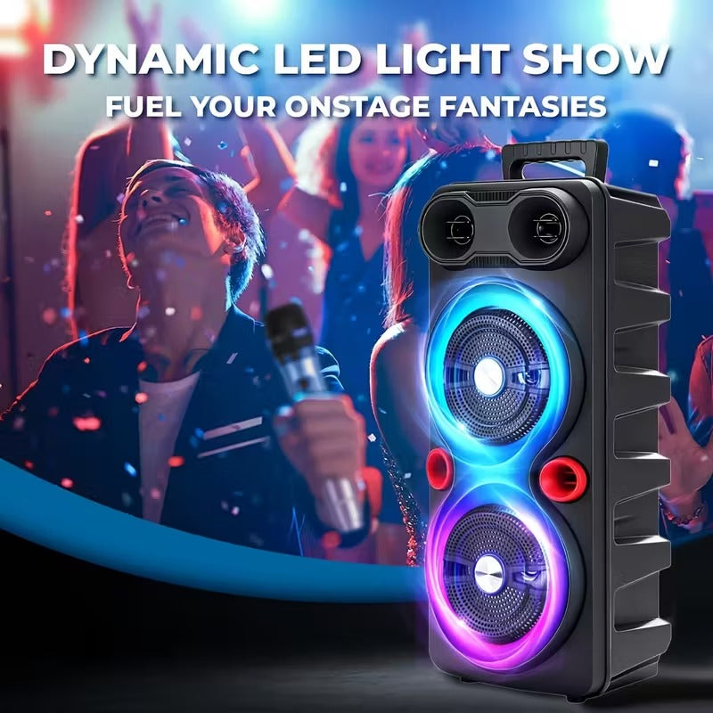 Wireless Party Speaker with RGB Bass Sound