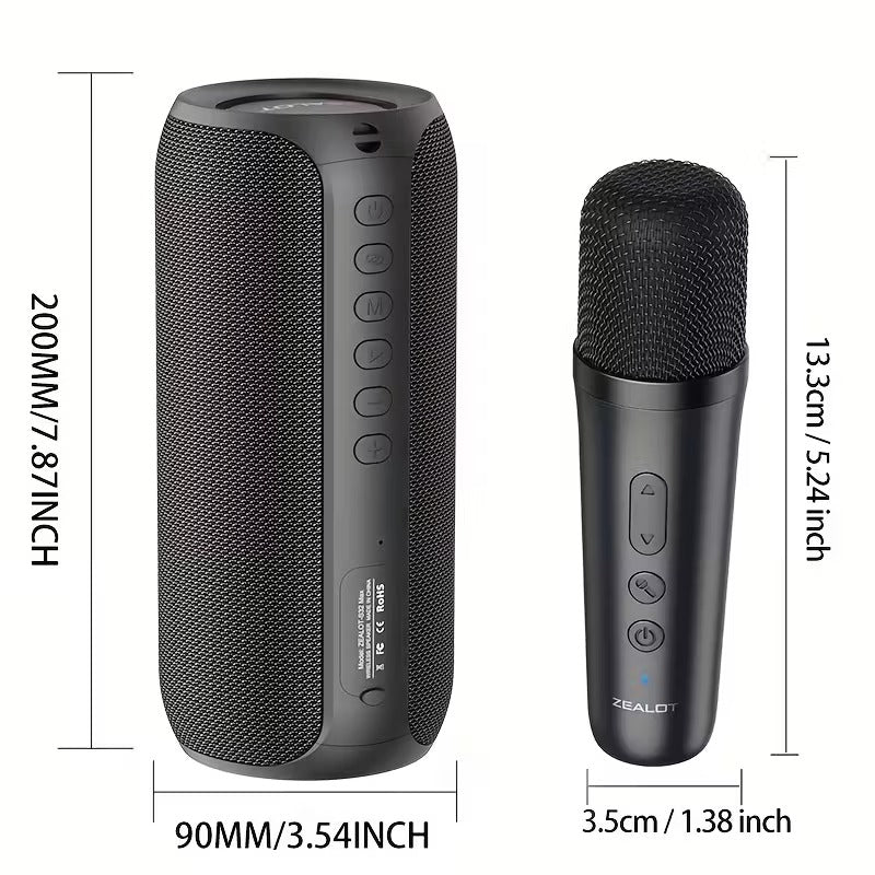 Wireless Speaker with Dual Pairing & 2 Microphones