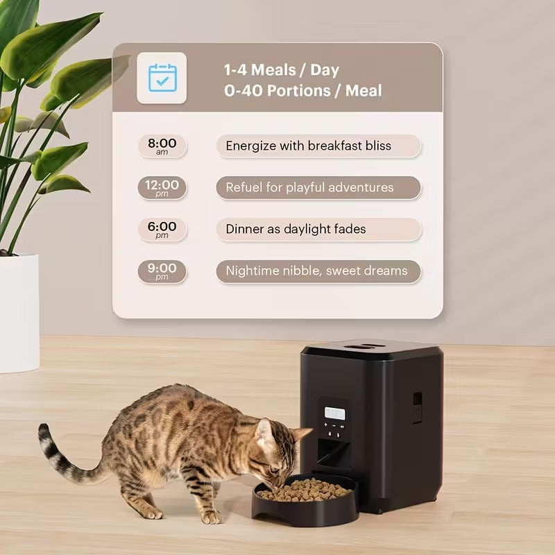 Smart Pet Water Dispenser & Automatic Cat Feeder Set