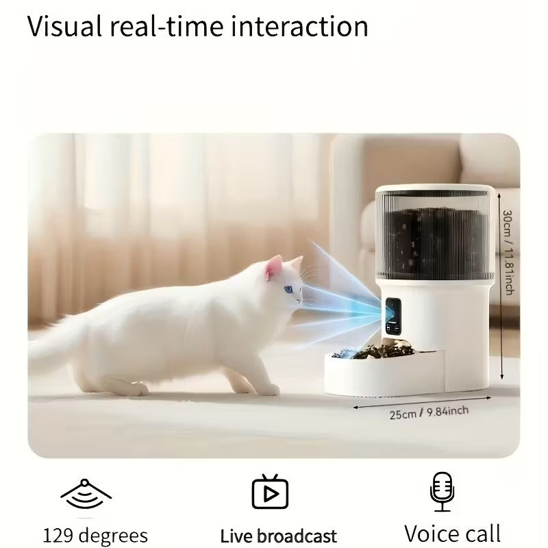 Automatic Pet Feeder with Camera and WiFi Control