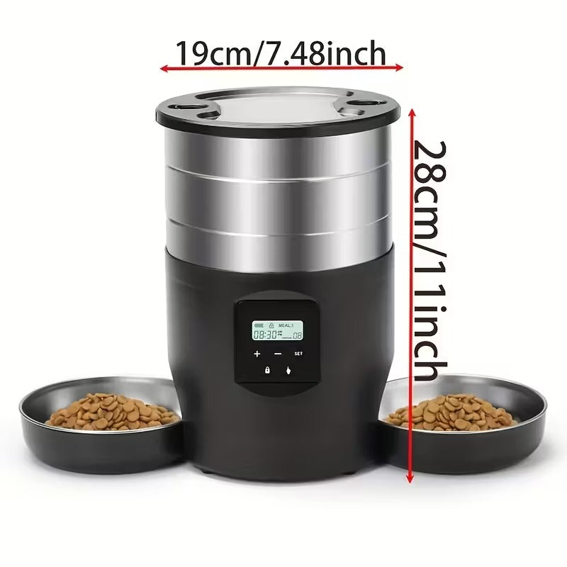 4.5L Stainless Steel Smart Automatic Pet Feeder