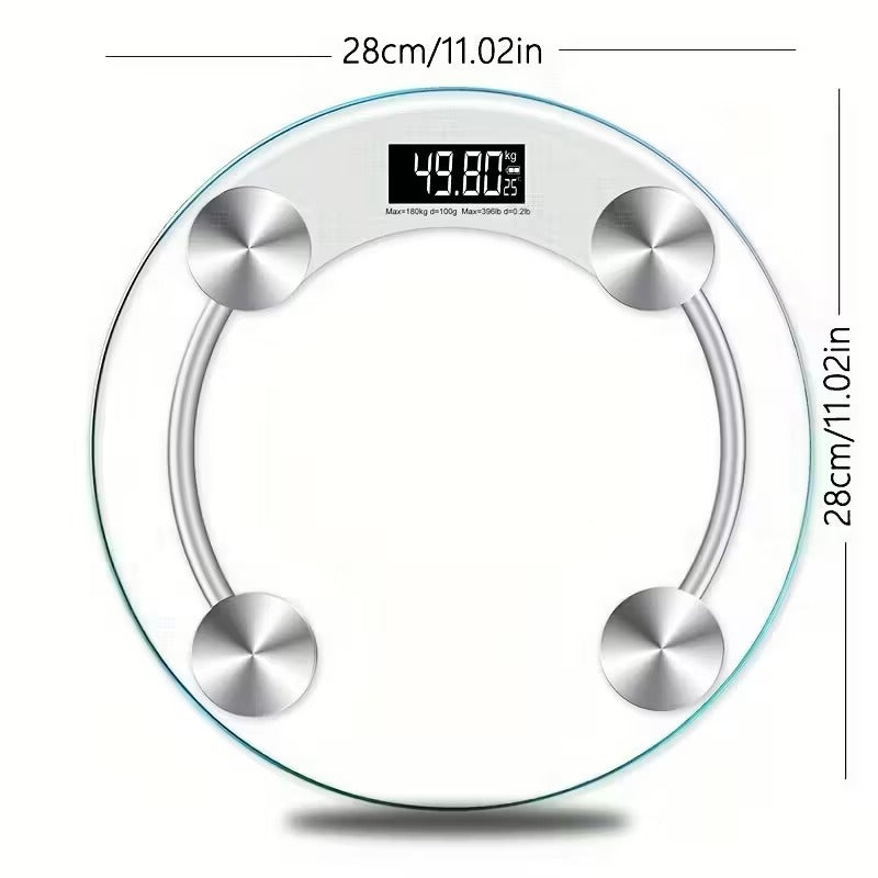 Smart Transparent Digital Bathroom Scale LCD Display