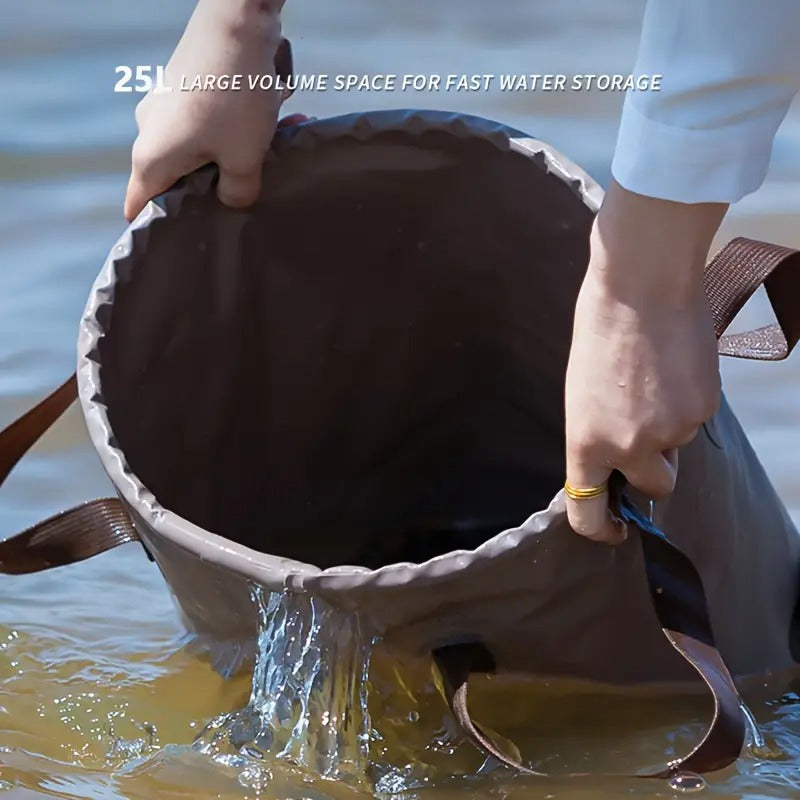 Folding PVC Water Bucket with Valve
