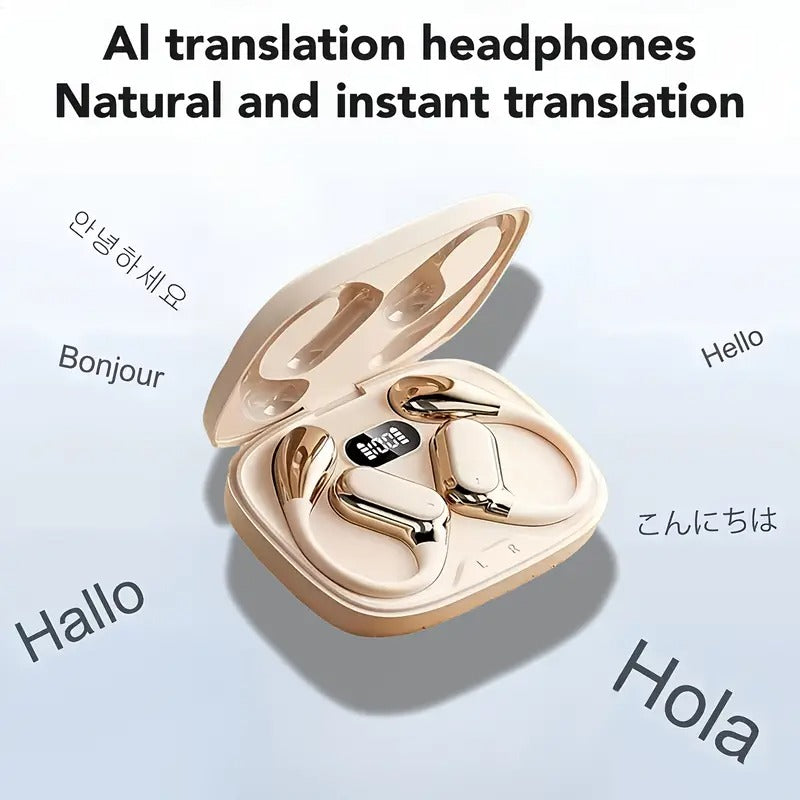 AI Translation Wireless Earbuds Noise Cancelling Touch Control