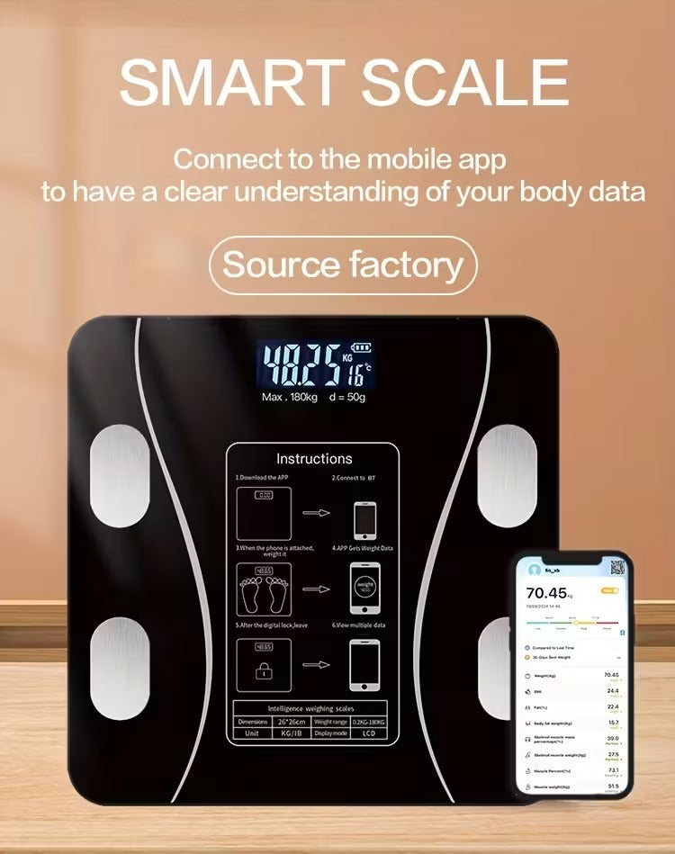 Smart Digital Weight Scale with App Connection